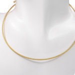 Gouden omega spang collier