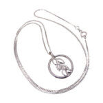 Wit gouden ketting met hanger