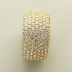 14 karaat gouden ring met zirkonia