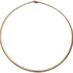 Geel gouden omega spang collier