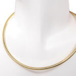 Geel gouden omega spang collier