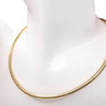 Geel gouden omega spang collier