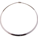 Bicolor gouden omega collier plat