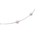 Wit gouden collier met parels