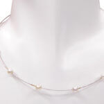 Wit gouden collier met parels
