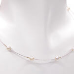 Wit gouden collier met parels