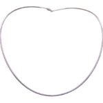 Wit gouden omega spang collier