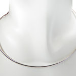 Wit gouden omega spang half rond