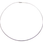 Wit gouden omega spang half rond