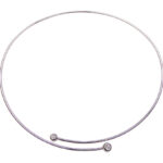 Wit gouden spang met diamanten