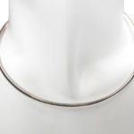 Wit gouden spang omega collier