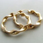 14 karaat Christian geel gouden oorbellen