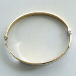 14 karaat Christian gouden bicolor slavenarmband