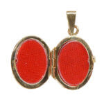 Geel gouden medaillon hanger