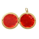 Geel gouden medaillon met motief