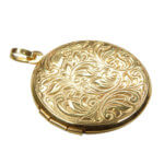 Geel gouden medaillon met motief