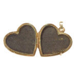 Gouden hart medaillon hanger