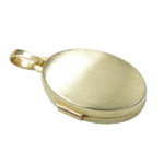 Gouden mat medaillon hanger