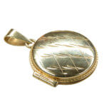 Gouden medaillon met fotolijst