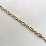 14 karaat gouden bicolor armband