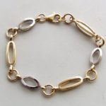 14 karaat gouden bicolor armband
