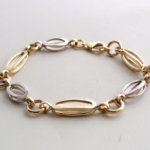 14 karaat gouden bicolor armband