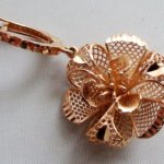 14 karaat rosé gouden oorbellen