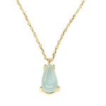 Gouden ketting met chalcedoon