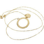 Gouden ketting met hangers