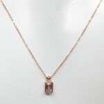 Rose gouden ketting met hanger