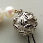 18 karaat gouden collier met parels