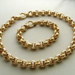 18 karaat gouden collier en armband