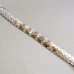 Bicolor Christian gouden armband