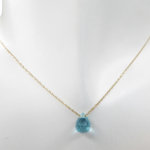 Gouden topaas hanger