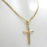 Bicolor gouden holle kruis