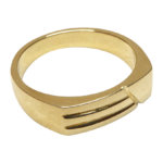 Christian geel gouden cachet ring