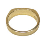 Christian geel gouden cachet ring