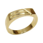 Christian geel gouden cachet ring