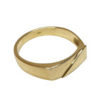 Geel gouden cachet ring