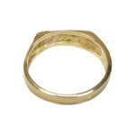 Geel gouden cachet ring
