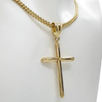 Geel gouden holle kruis