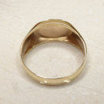 Gouden bicolor cachet ring