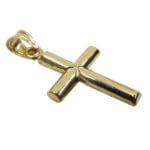 Gouden holle kruis hanger