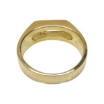Gouden swinging diamant cachet ring