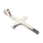 Wit gouden kruis hanger