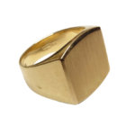 14 karaat Christian geel gouden cachet ring