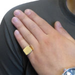 14 karaat Christian geel gouden cachet ring