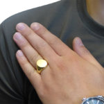 14 karaat Christian gouden cachet ring