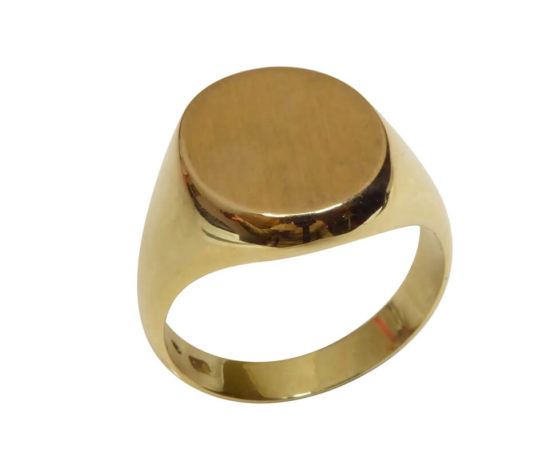 14 karaat Christian gouden cachet ring