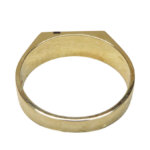 14 karaat geel gouden onyx zegelring